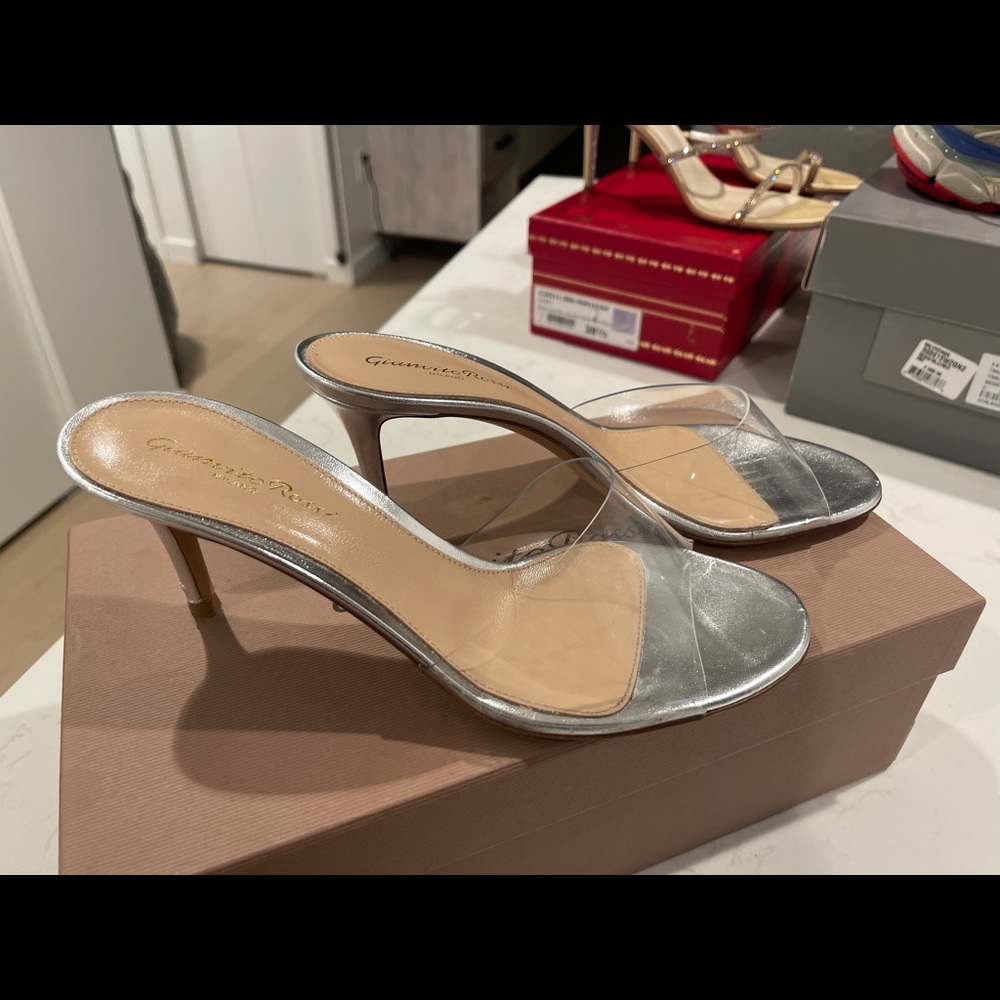 Gianvito Rossi clear Mules